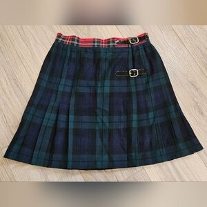 Tommy Hilfiger Plaid Mini Skirt - Navy and Red